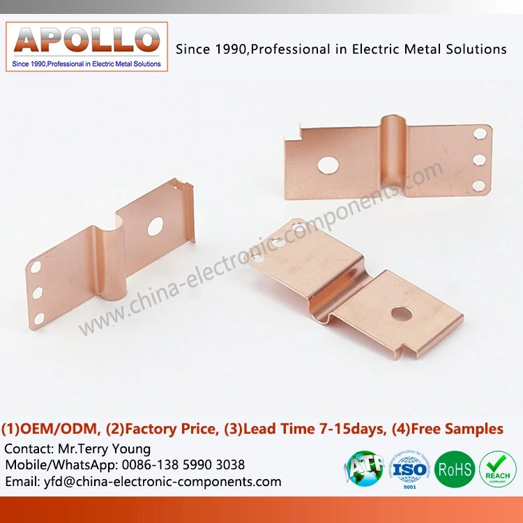 Copper Stamping With Riveted Silver Contacts