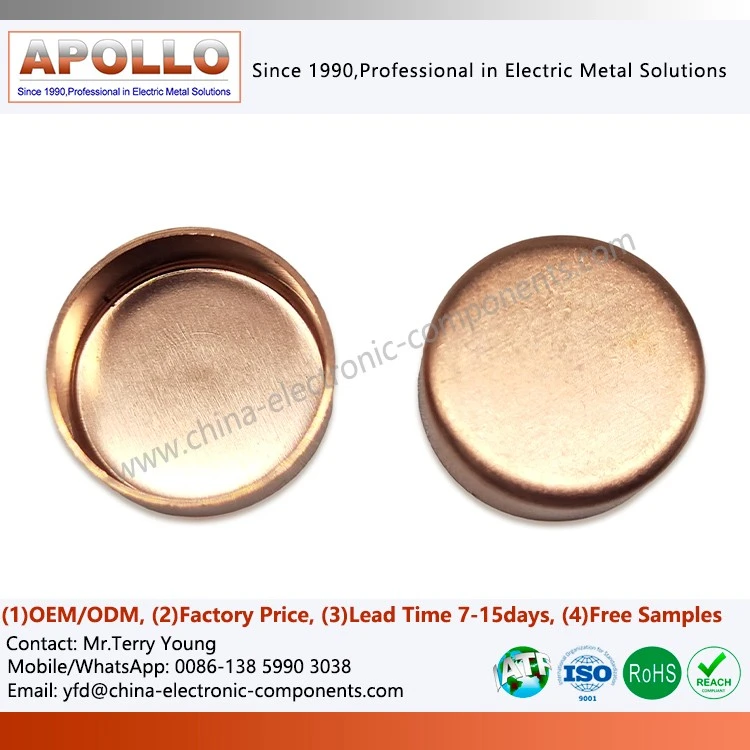 Silver-plated Copper End Caps