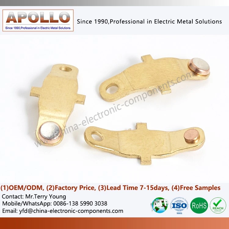 AgCdO12 Contact Rivet with Brass Terminal AgCdO12 Contact Rivet with Brass Terminal