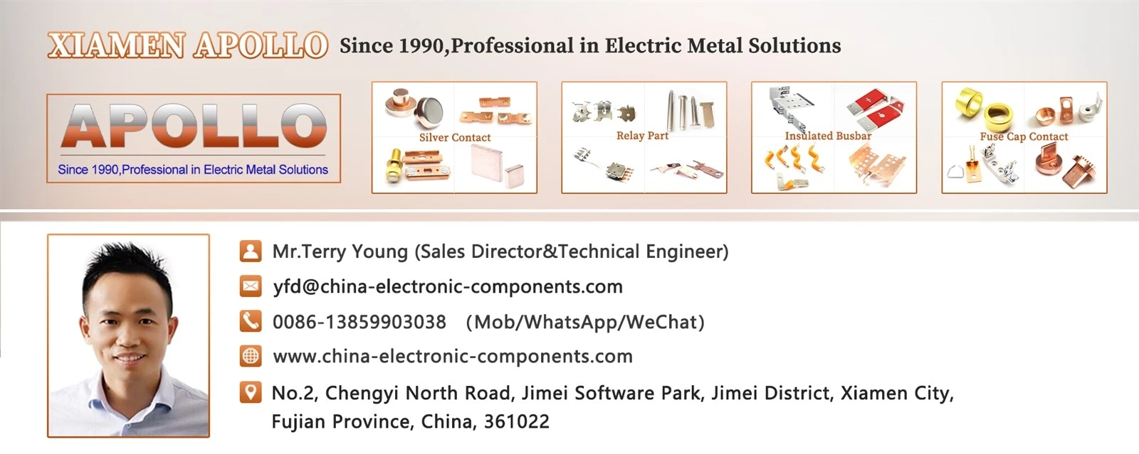 Mr. Terry from Xiamen Apollo Mr. Terry from Xiamen Apollo