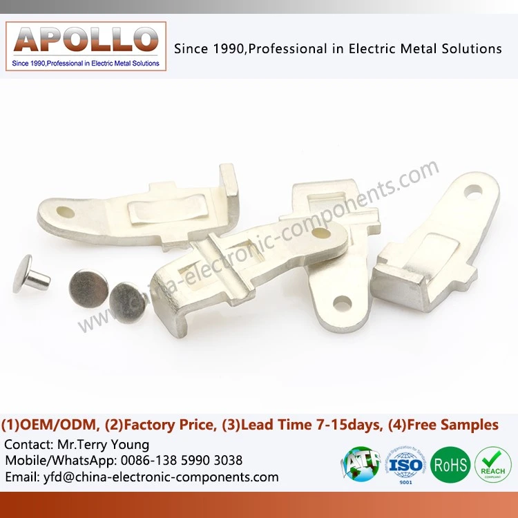 Stamped Metal Rivet Contact Components Stamped Metal Rivet Contact Components