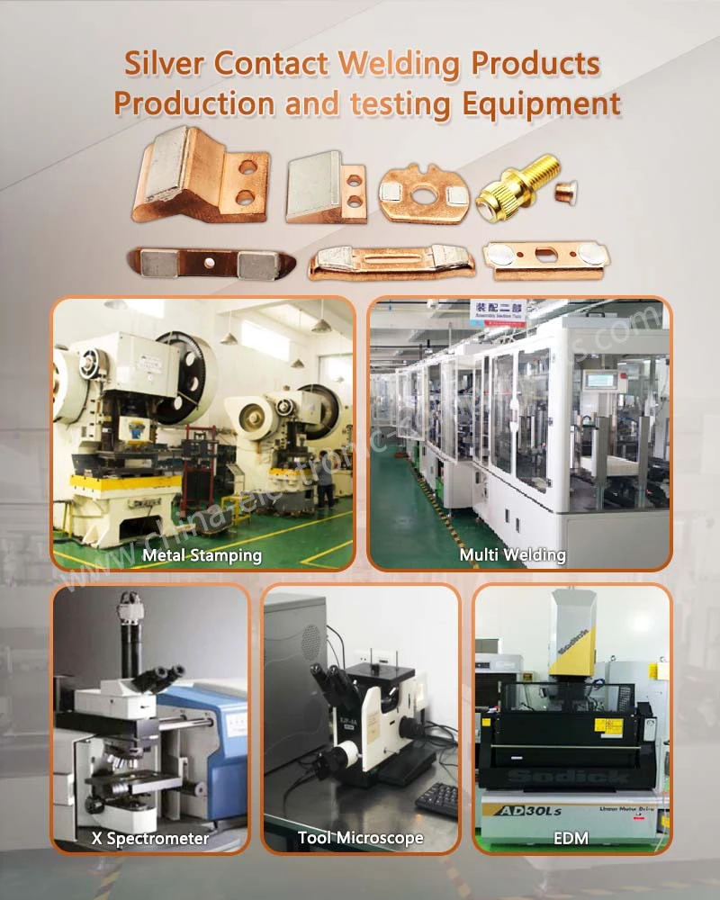 Brazed Electric Contacts Products Production and testing Equipment Brazed Electric Contacts Products Production and testing Equipment
