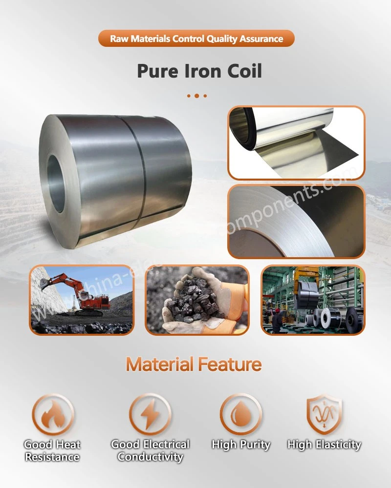 Pure Iron Coil for Relay Armature pure iron plate Pure Iron Coil for Relay Armature pure iron plate