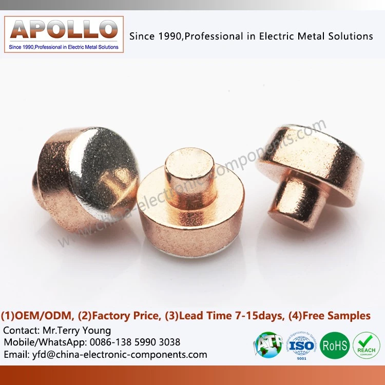 Round Bi Metal Electrical Contact Rivet Round Bi Metal Electrical Contact Rivet