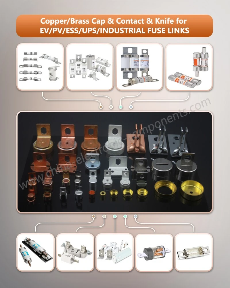 copper cap contact for electric cars for EV/PV/ESS/UPS/INDUSTRIAL FUSE LINKS copper cap contact for electric cars for EV/PV/ESS/UPS/INDUSTRIAL FUSE LINKS