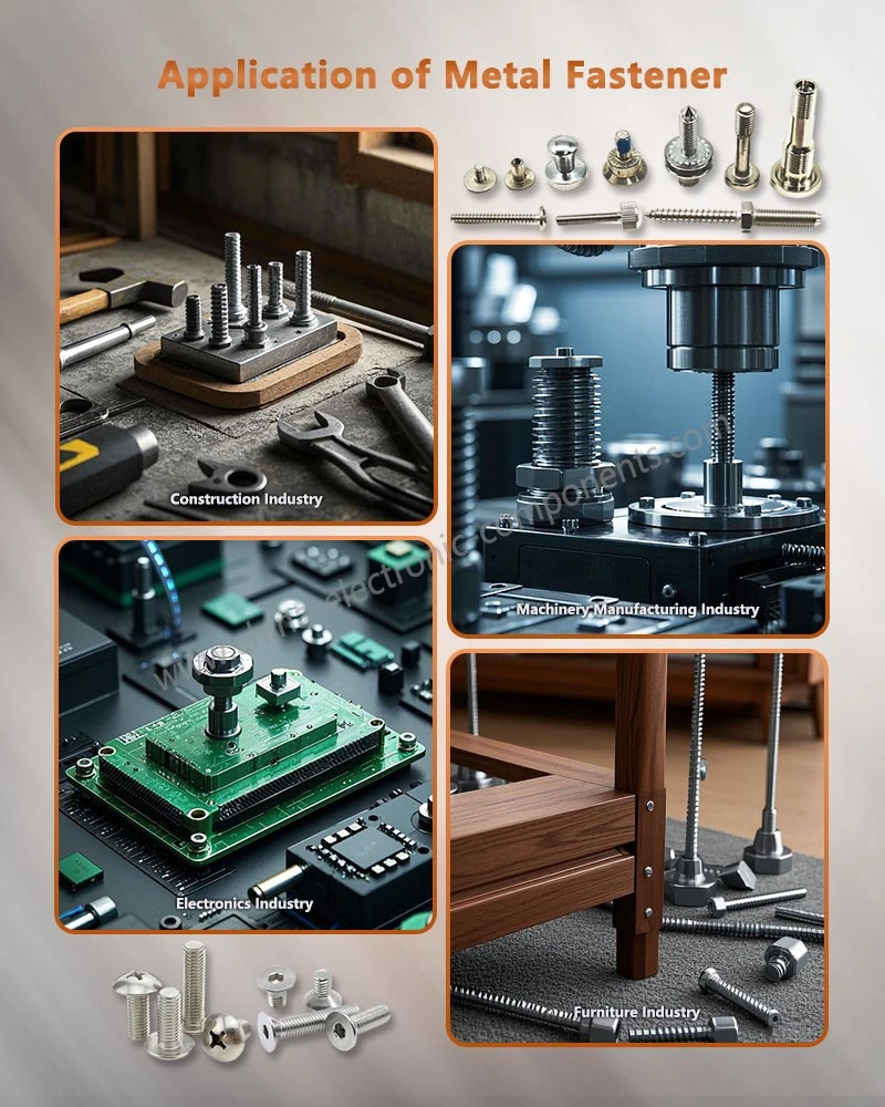 Application of 316 stainless steel screws Application of 316 stainless steel screws
