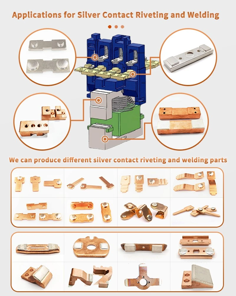 Application Cases for Electrical Contact Brazed Stamping Components Application Cases for Electrical Contact Brazed Stamping Components