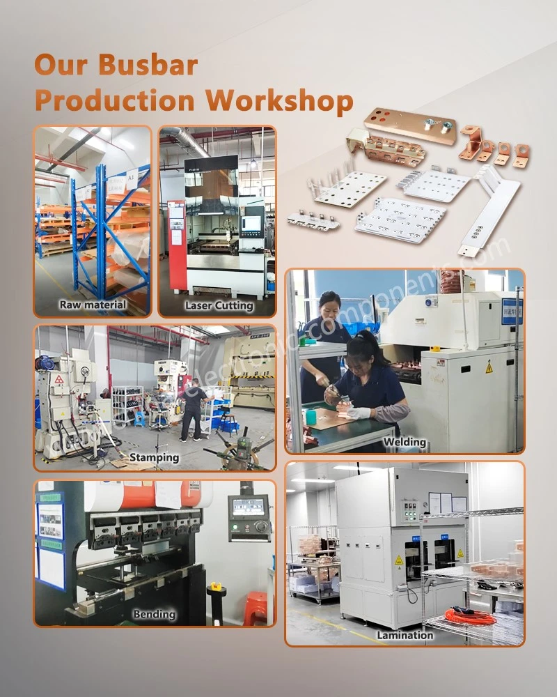 Our Copper Busbar with Tin Plated Heat Shrink Tubing Production Workshop Our Copper Busbar with Tin Plated Heat Shrink Tubing Production Workshop