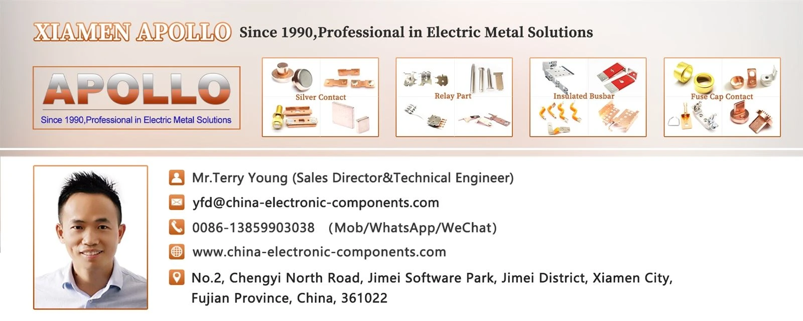 Mr.Terry from Xiamen Apollo Mr.Terry from Xiamen Apollo