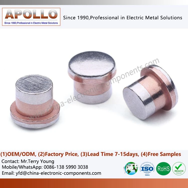 Trimetal Silver Contact Rivets